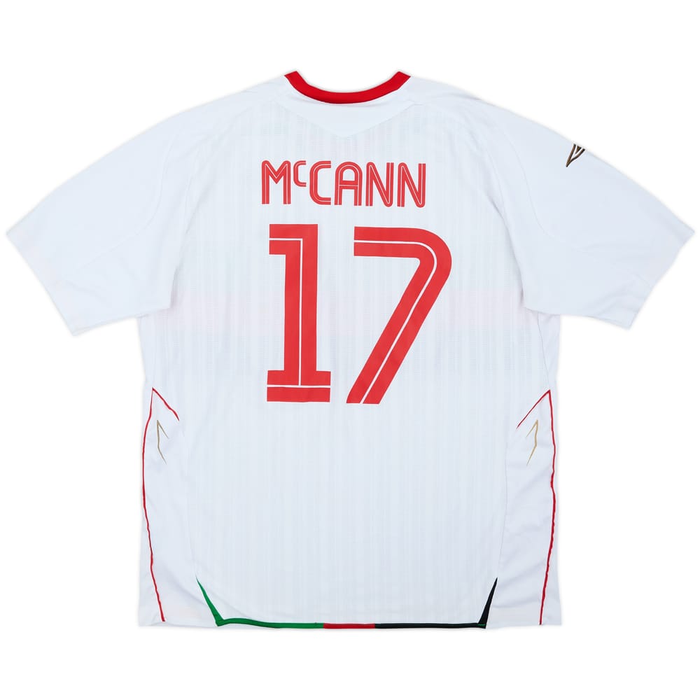 2007-08 Glentoran '125th Anniversary' Home Shirt McCann #17 - 6/10 - (XL)