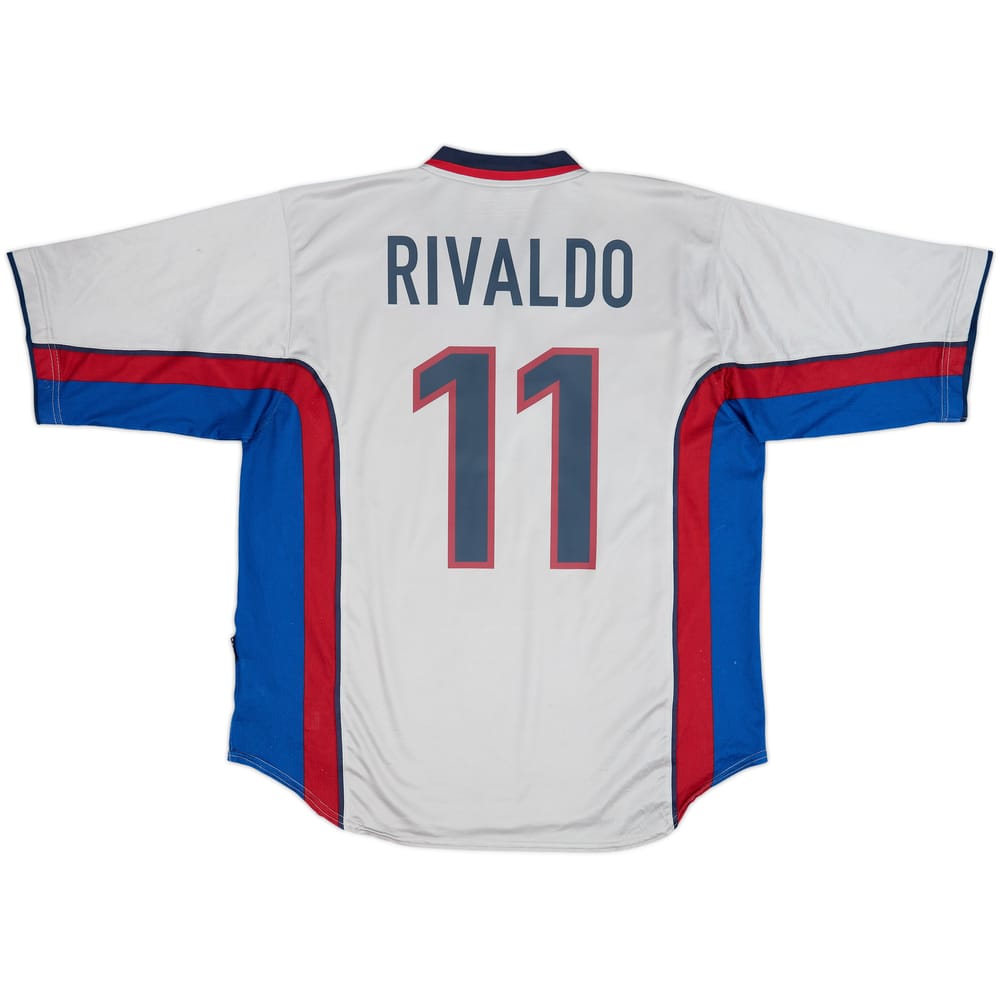 1999-01 Barcelona Away Shirt Rivaldo #11 - 8/10 - (XL)