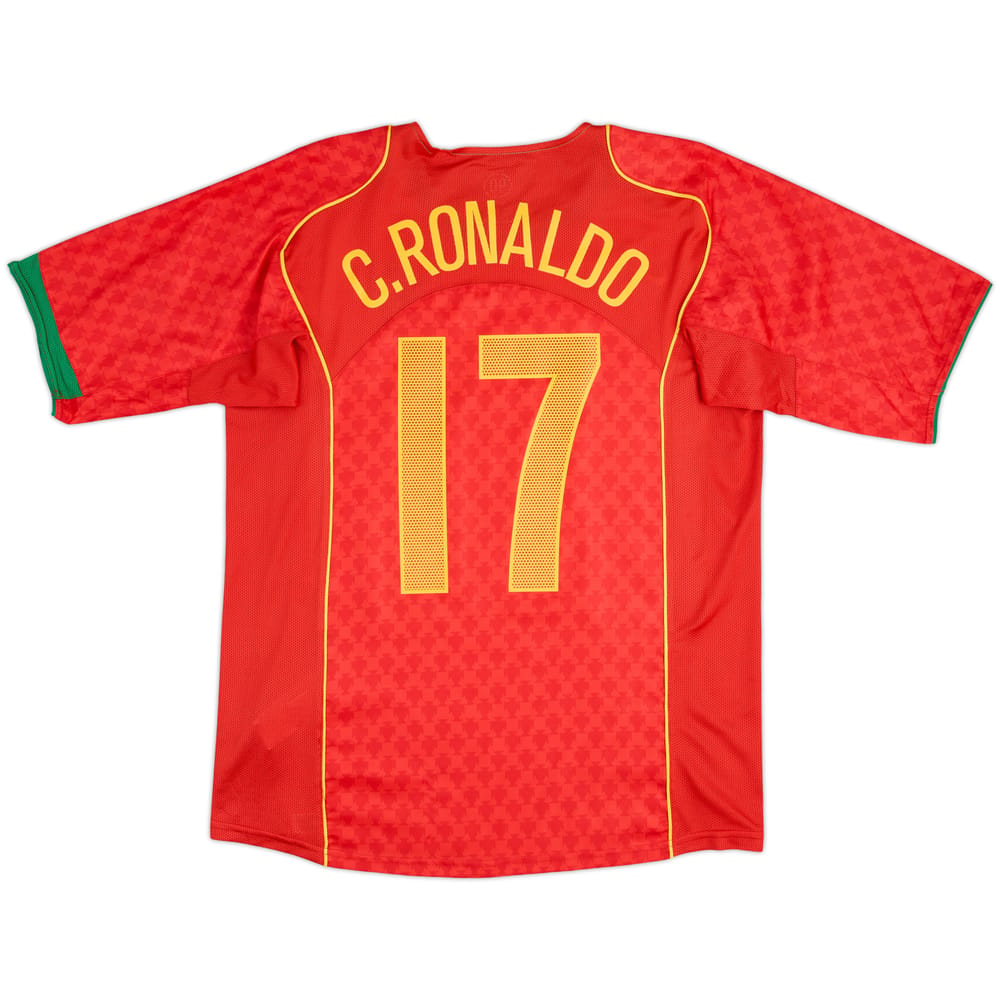 2004-06 Portugal Home Shirt C.Ronaldo #17 - 10/10 - (M)