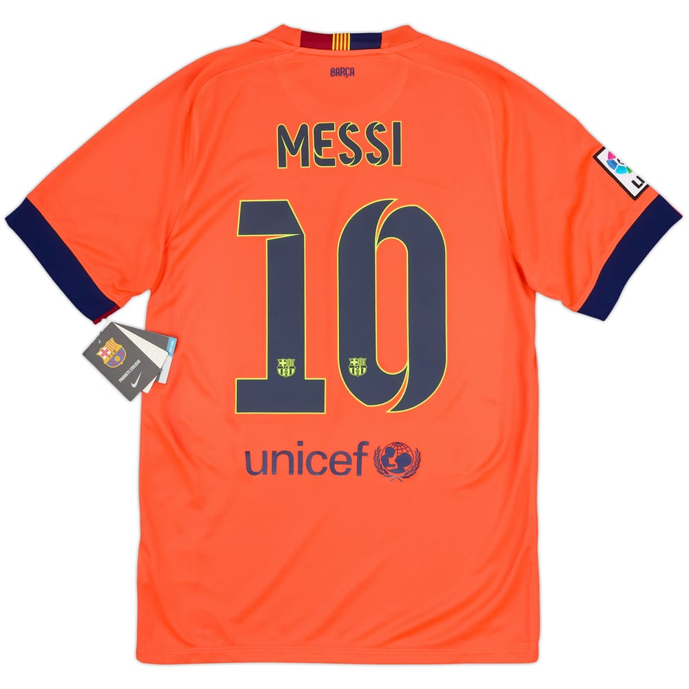 2014-15 Barcelona Away Shirt Messi #10 (S)