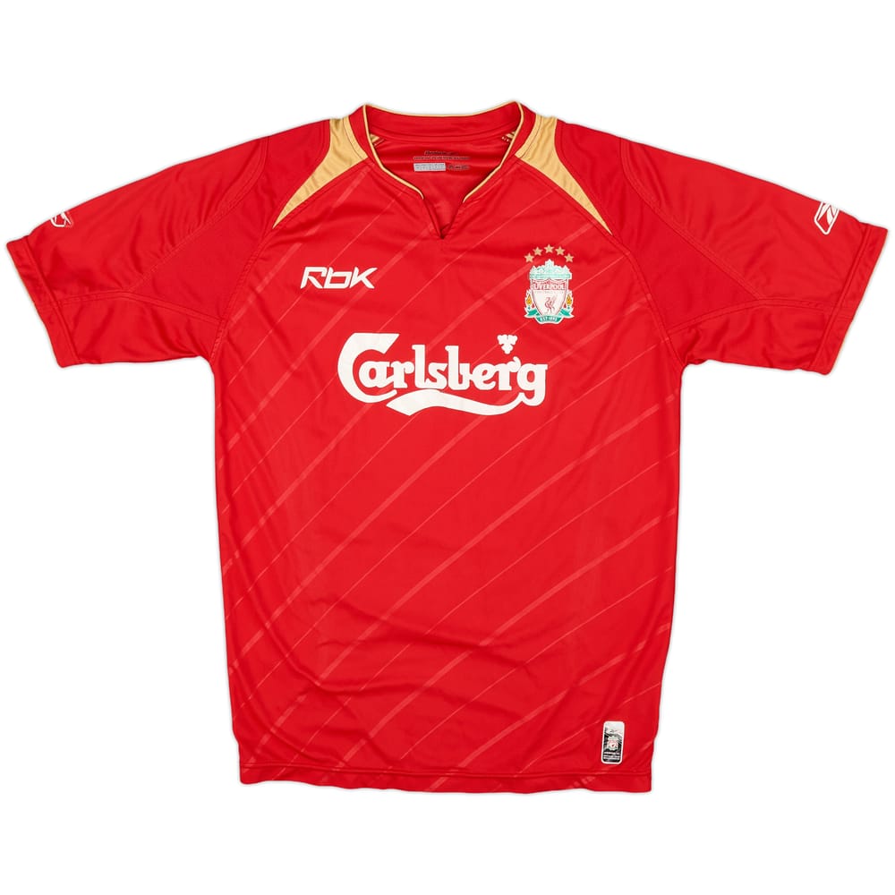 2005-06 Liverpool CL Home Shirt - 5/10 - (S)