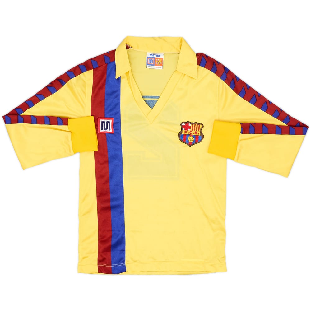 1982-85 Barcelona Away L/S Shirt #2 - 7/10 - (S.Boys)
