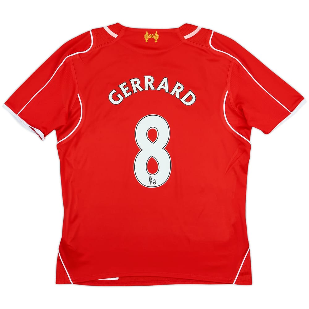 2014-15 Liverpool Home Shirt Gerrard #8 - 8/10 - (M.Boys)