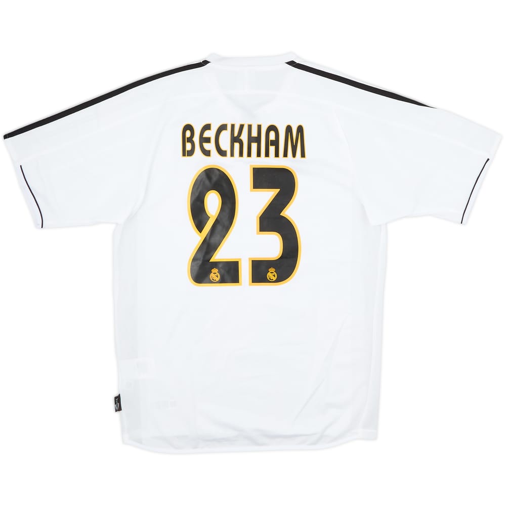 2003-04 Real Madrid Home Shirt Beckham #23 - 4/10 - (S)