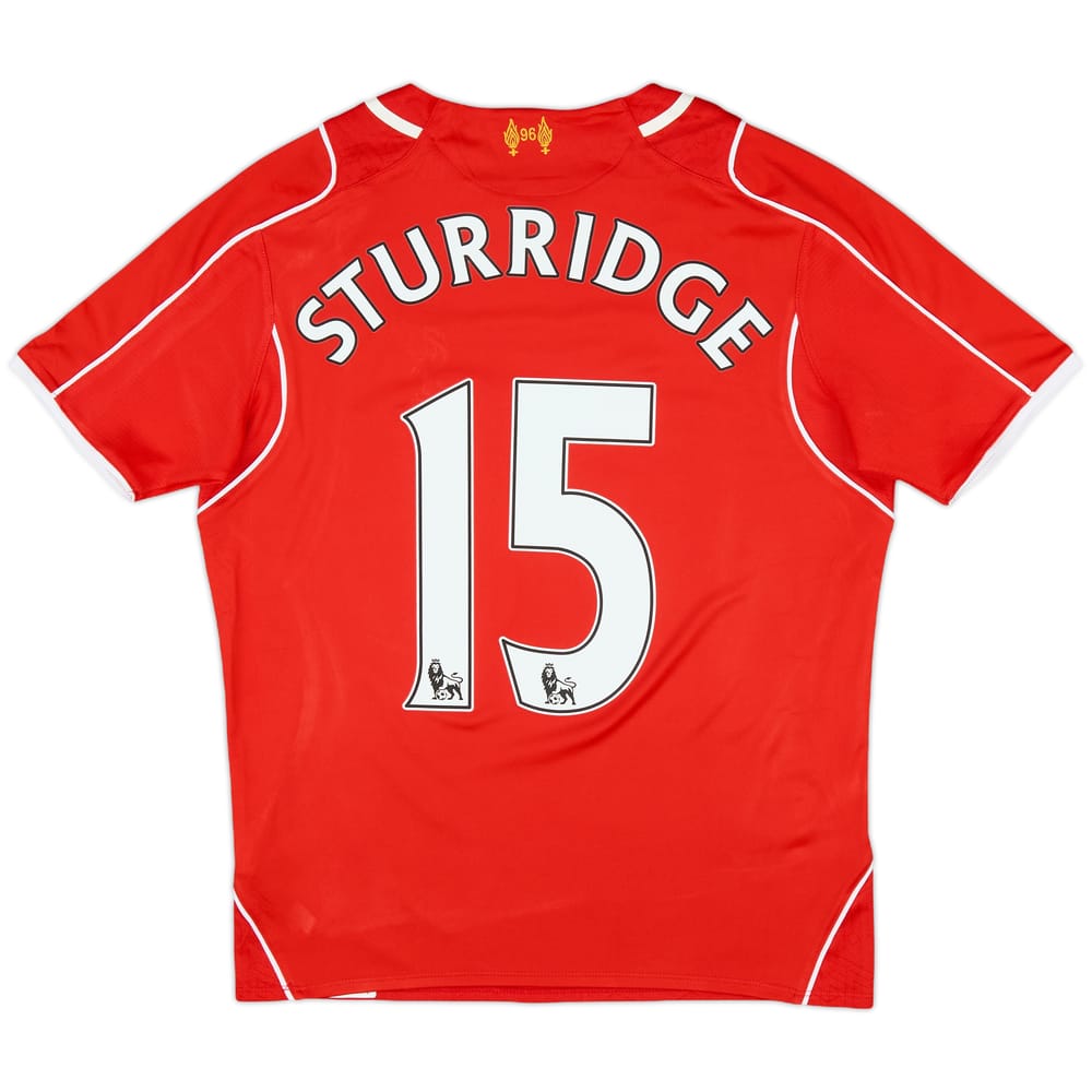 2014-15 Liverpool Home Shirt Sturridge #15 - 7/10 - (L.Boys)