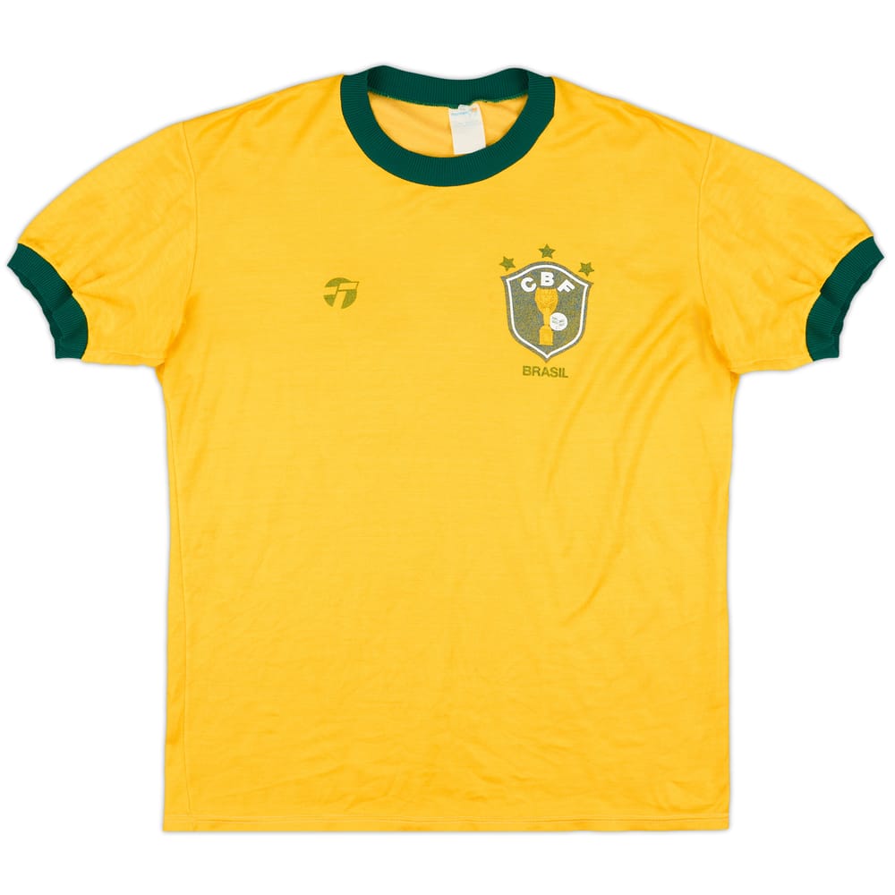 1982-85 Brazil Home Shirt - 8/10 - (XL)