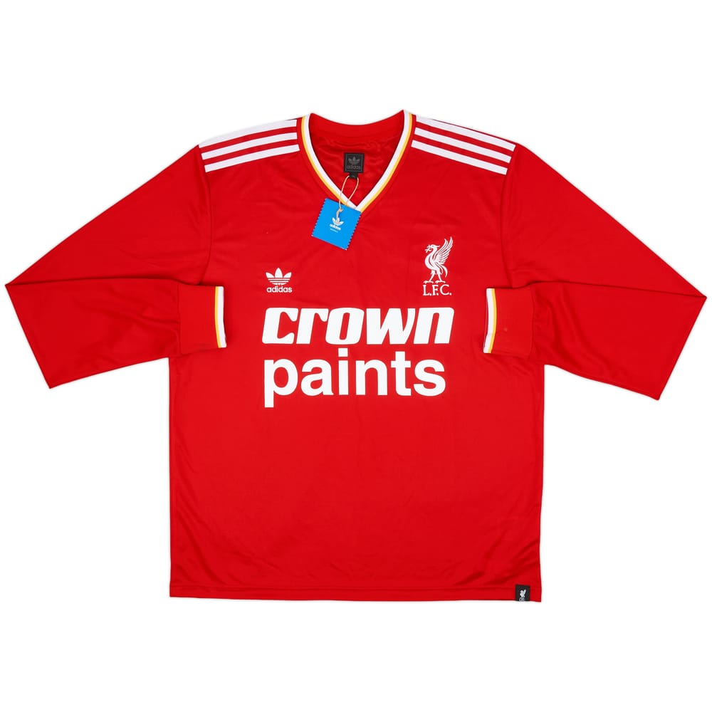 2009-10 Liverpool adidas Originals Retro '1986-87 Home' L/S Shirt #7 (XL)