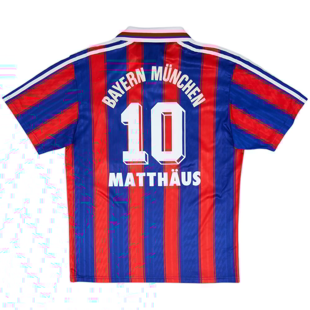 1995-97 Bayern Munich Home Shirt Matthaus #10 - 6/10 - (M)
