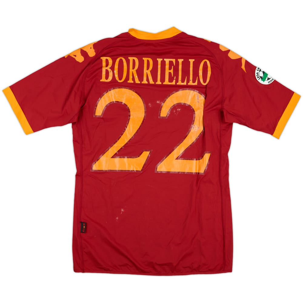 2009-10 Roma Home Shirt Borriello #22 - 5/10 - (S)