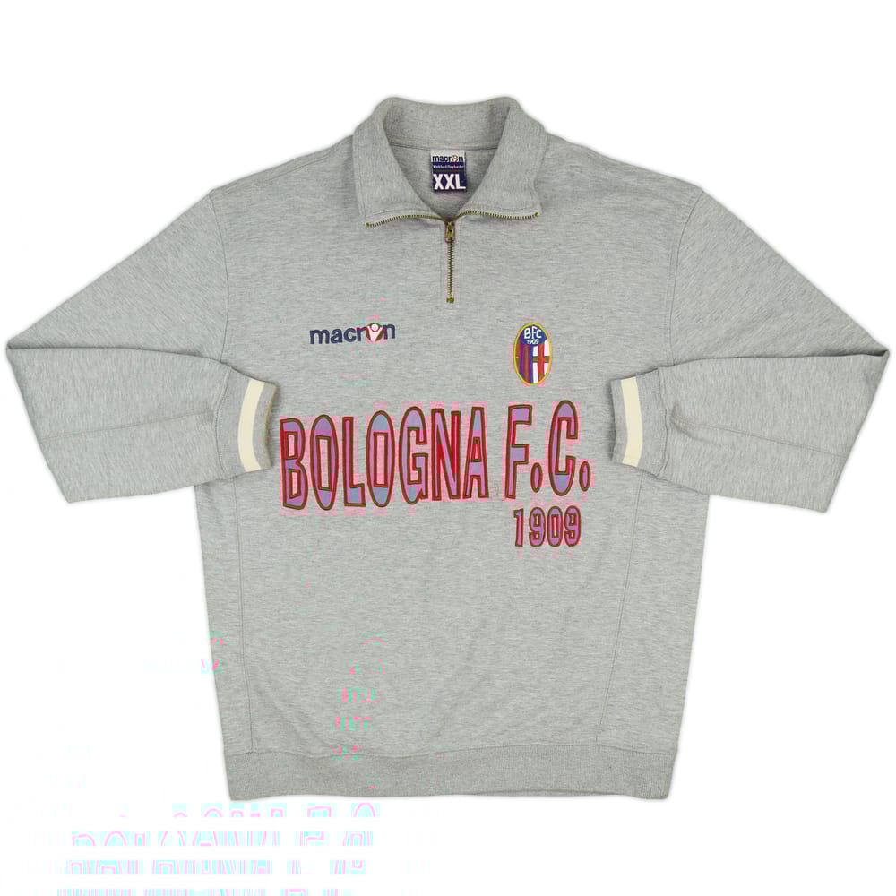 2005-06 Bologna Macron 1/4 Zip Sweat Top - 8/10 - (XXL)