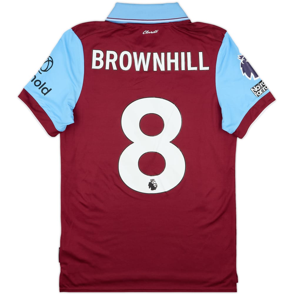 2023-24 Burnley Match Issue Home Shirt Brownhill #8