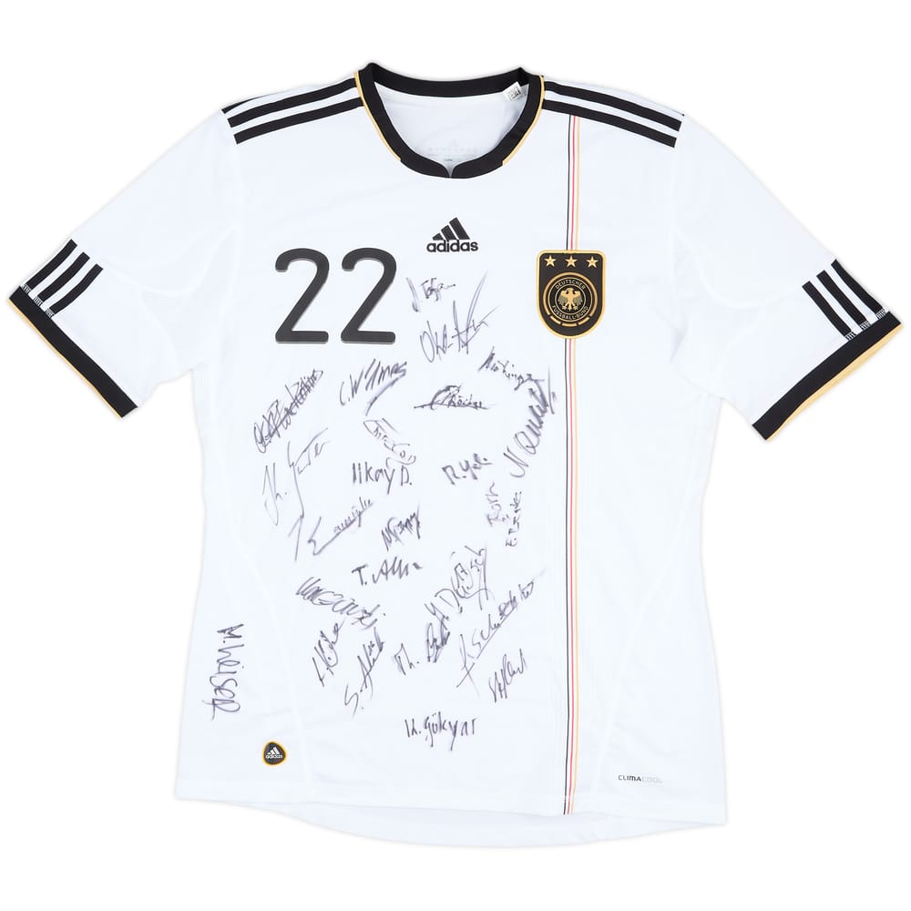 2010-11 Germany Squad Signed Home Shirt #22 - 8/10 - (L)