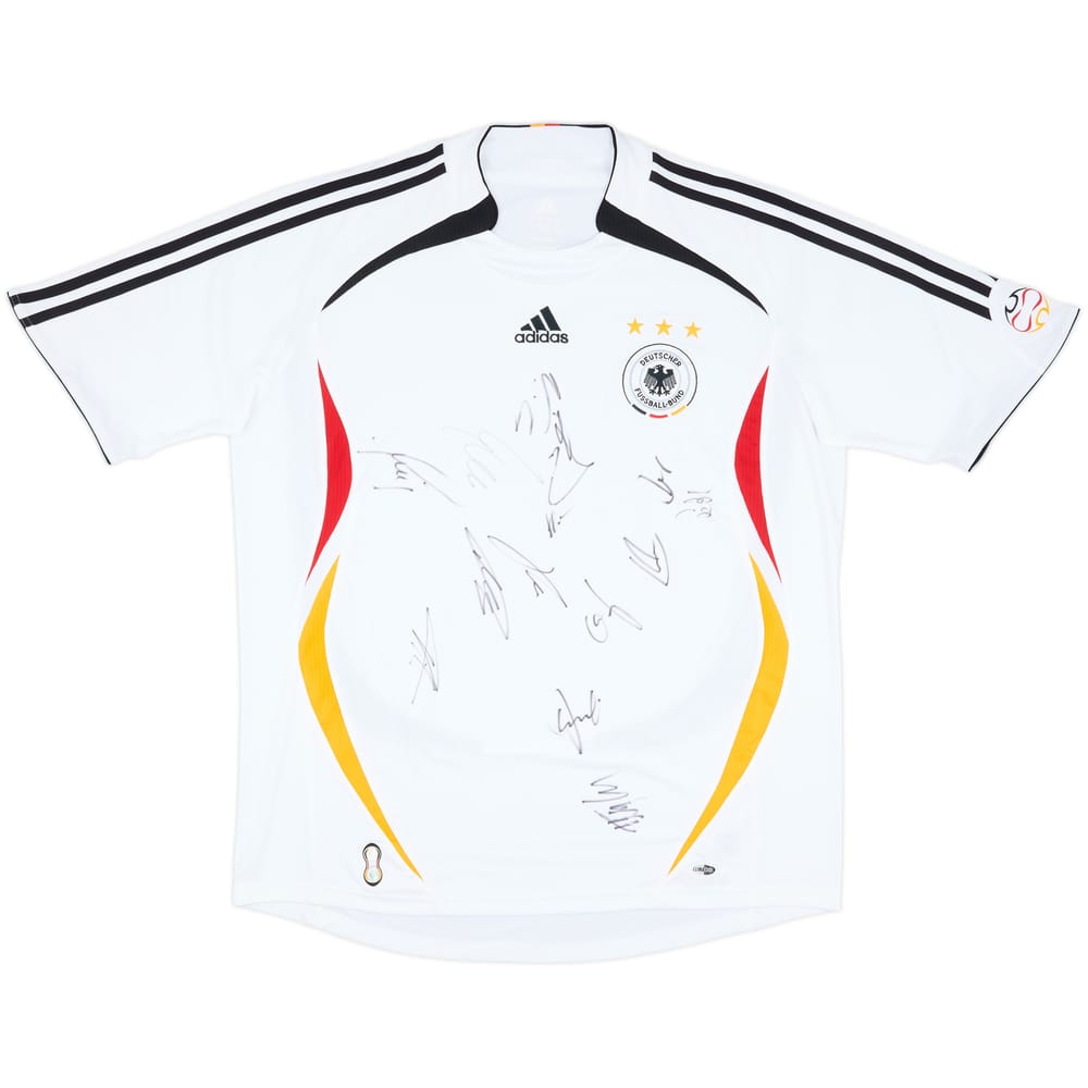 2005-07 Germany Squad Signed Home Shirt - 8/10 - (XL)