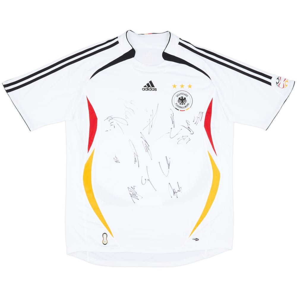 2005-07 Germany Squad Signed Home Shirt - 8/10 - (XL)