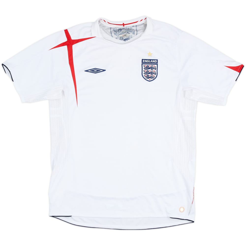 2005-07 England Home Shirt - 5/10 - (L)