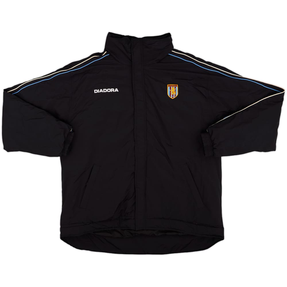 2002-03 Aston Villa Diadora Hooded Padded Bench Coat - 8/10 - (XL)