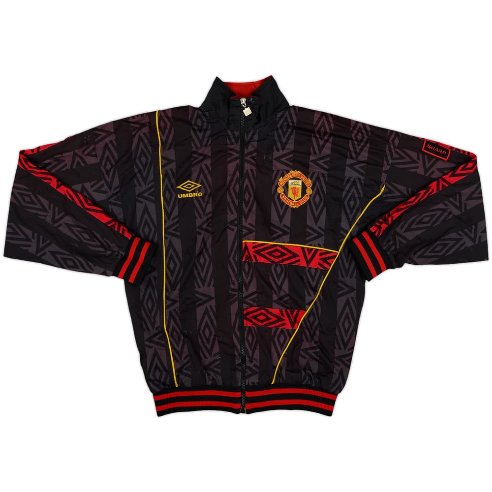 1992-93 Manchester United Umbro Track Jacket - 8/10 - (XS)
