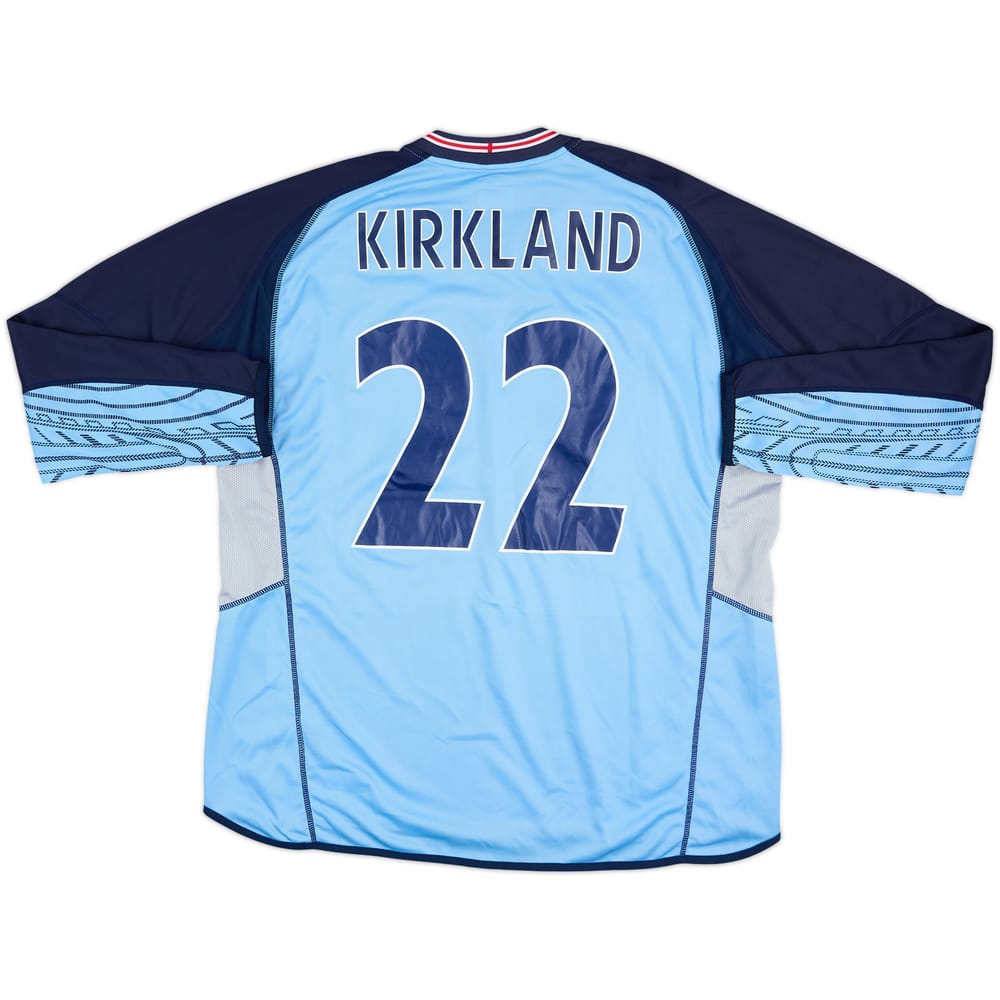2004 England Match Issue GK Shirt Kirkland #22