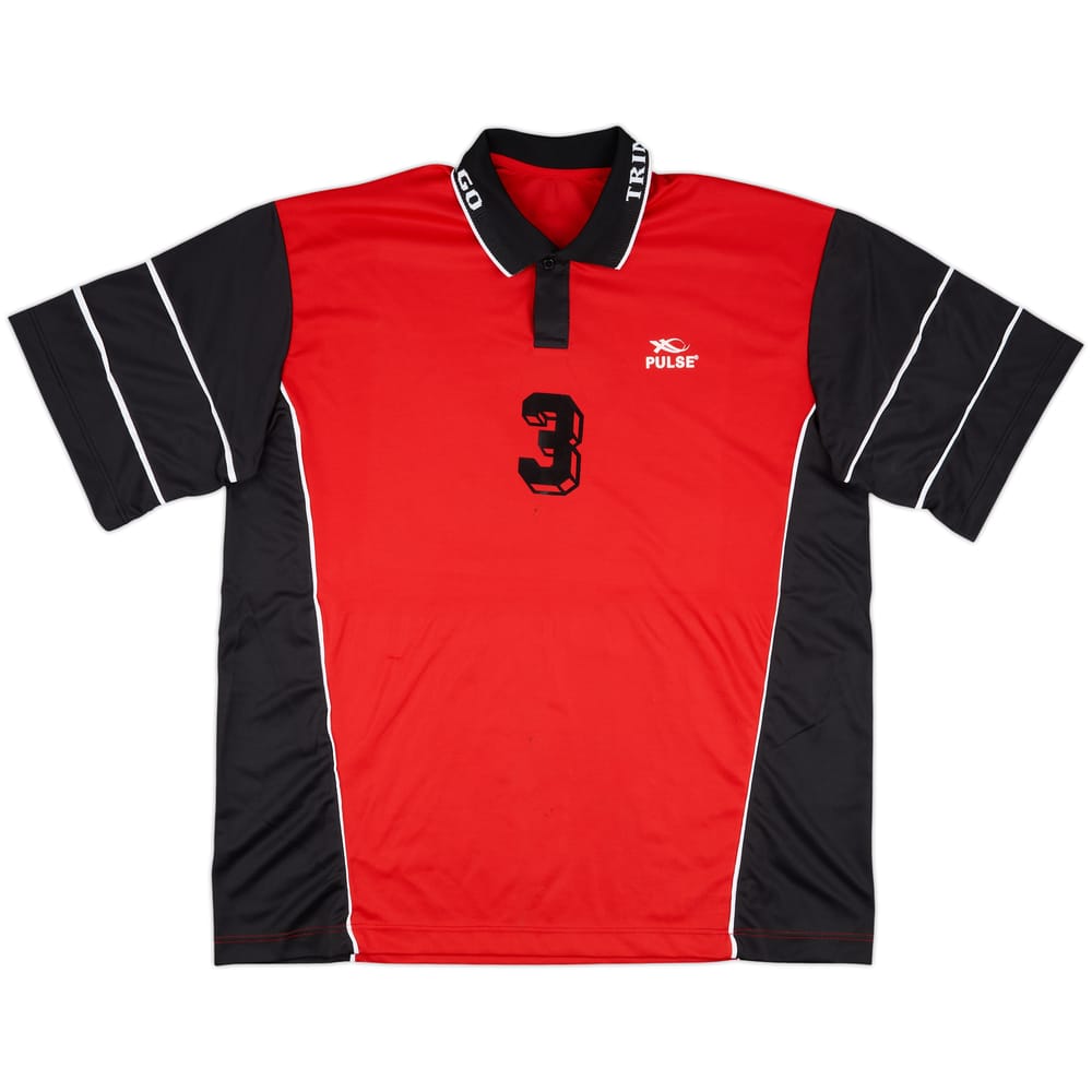 2001 Trinidad & Tobago Match Issue Home Shirt #3 (Cox)