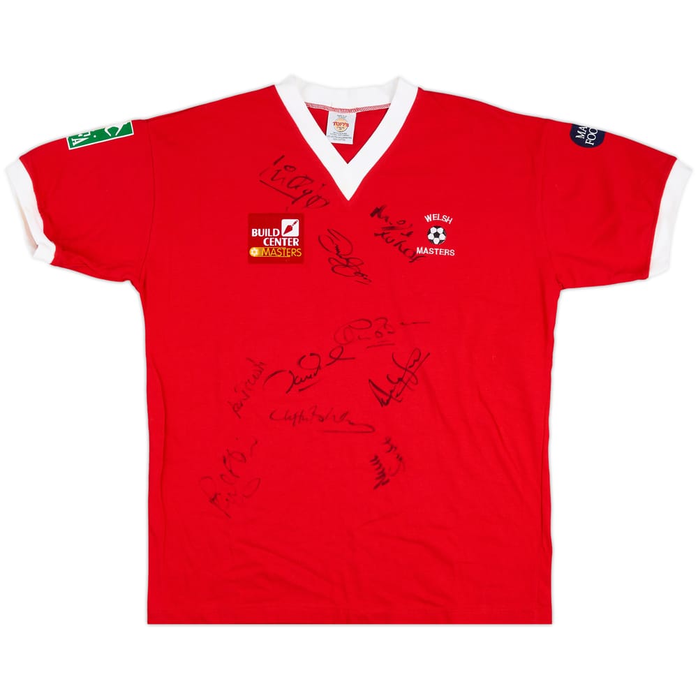2004 Wales Masters Football Player Issue Squad Signed Home Shirt - 9/10 - (XL)