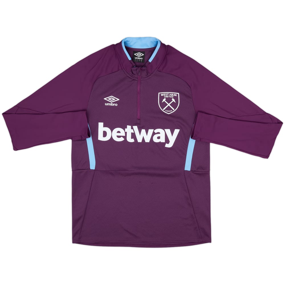 2021-22 West Ham Umbro 1/4 Zip Drill Top - 7/10 - (M)