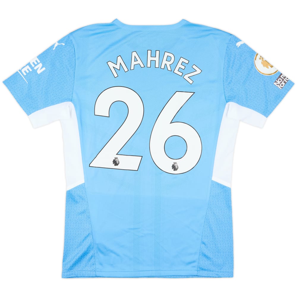2021-22 Manchester City Match Issue Home Shirt Mahrez #26