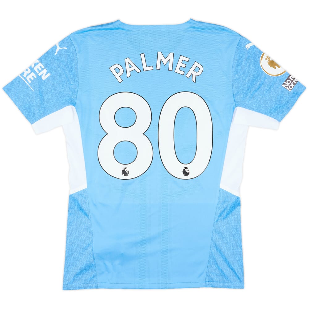 2021-22 Manchester City Match Issue Home Shirt Palmer #80