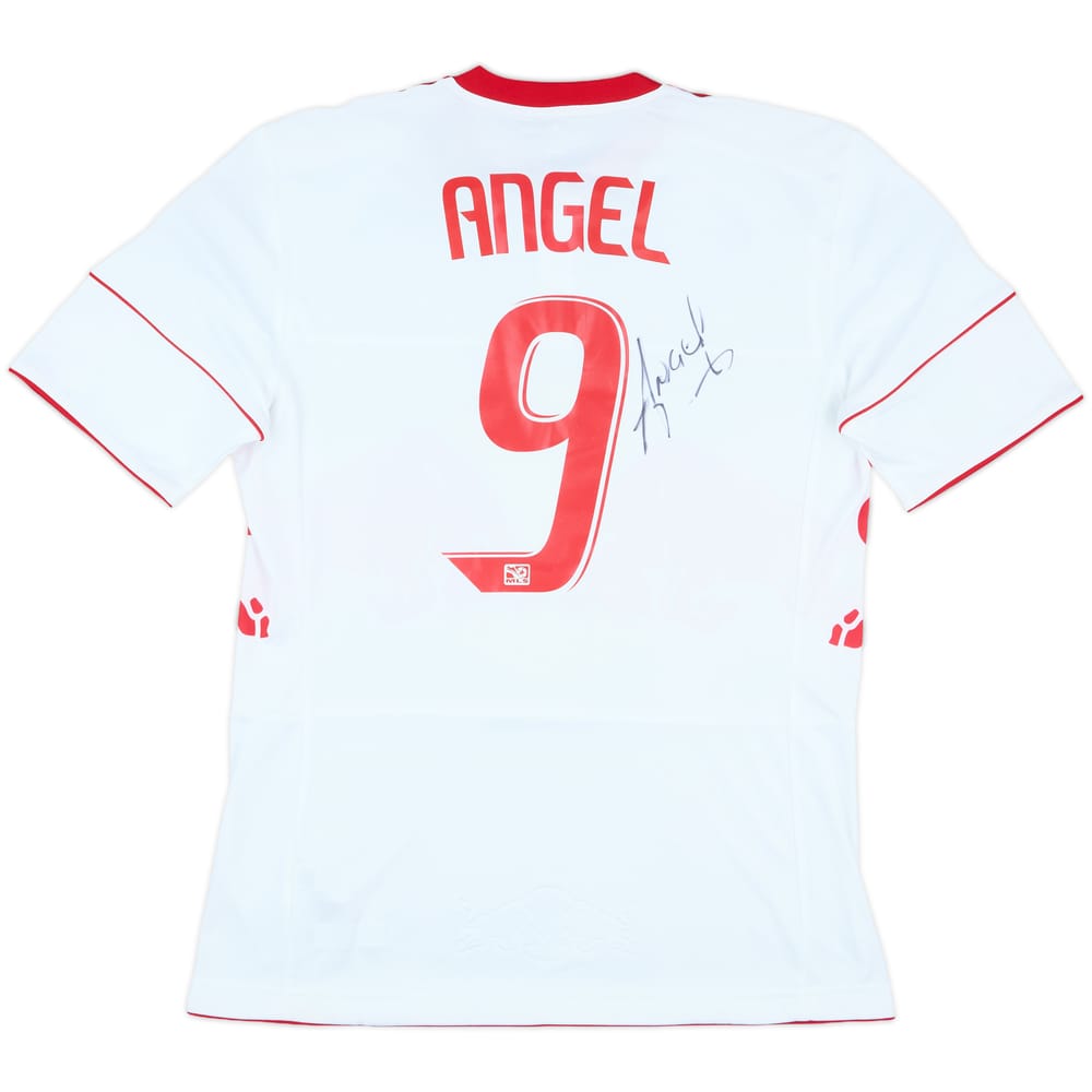 2010 New York Red Bulls Match Issue Signed Home Shirt Angel #9