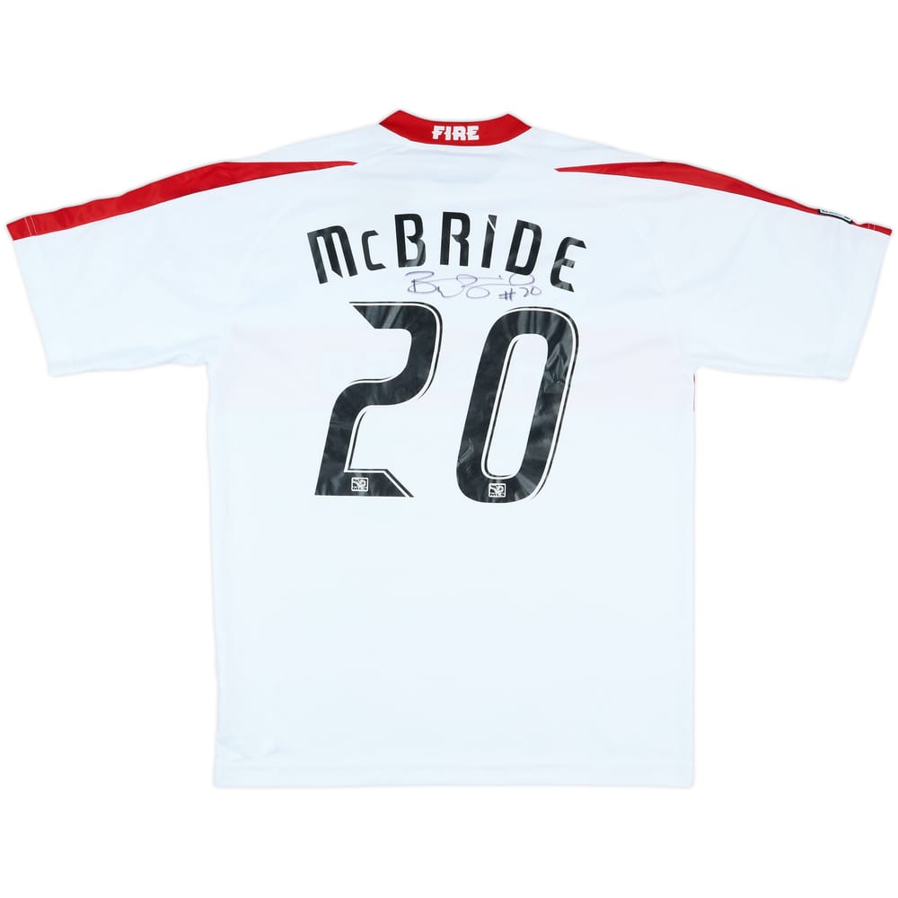 2003-04 Chicago Fire Signed Home Shirt McBride #20