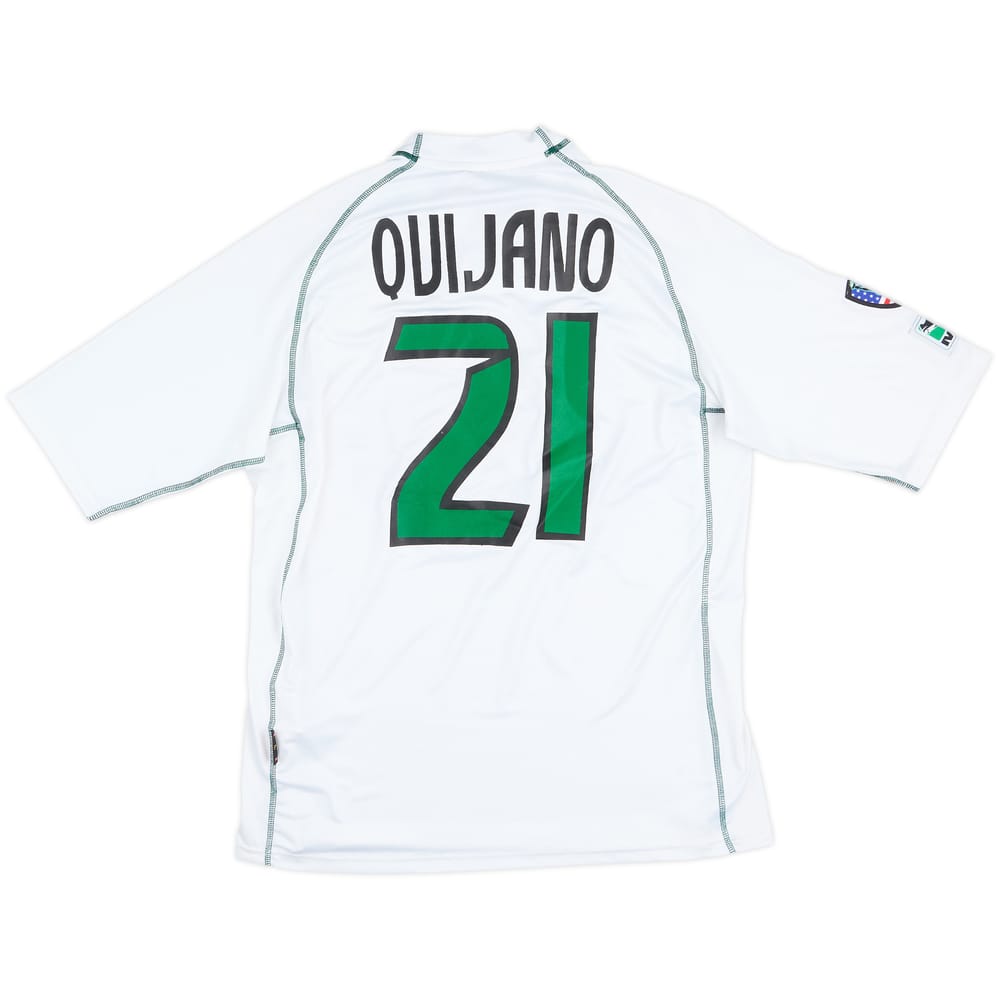 2002 Colorado Rapids Match Issue Away Shirt Quijano #21