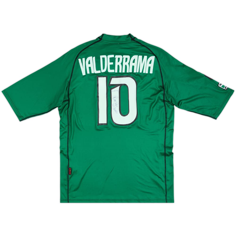 2001-02 Colorado Rapids Match Issue Signed Home Shirt Valderrama #10