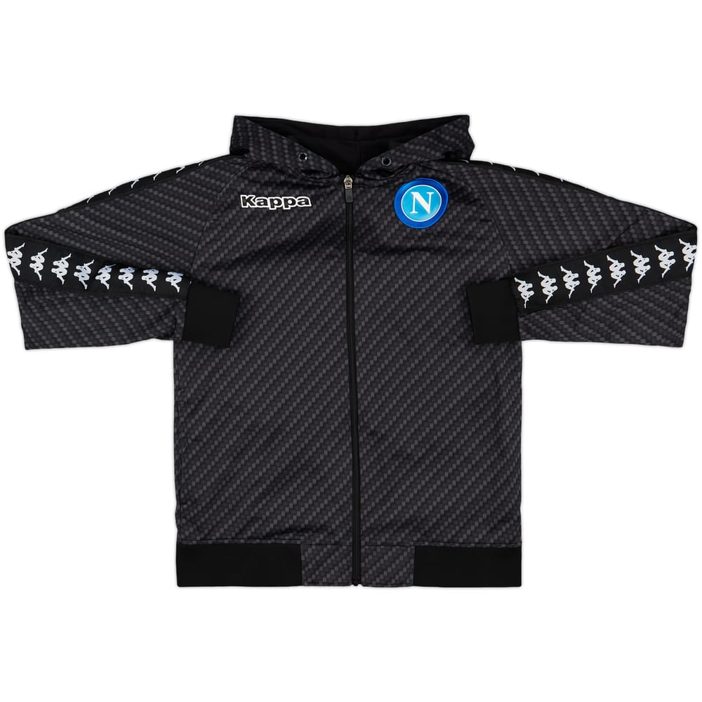 2017-18 Napoli Kappa Hooded Track Jacket - 8/10 - (S)