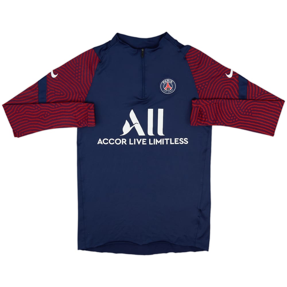 2020-21 Paris Saint-Germain Nike 1/4 Zip Drill Top - 4/10 - (S)