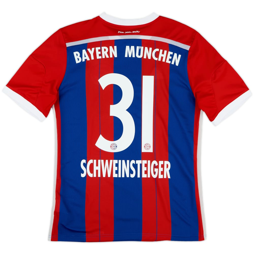 2014-15 Bayern Munich Home Shirt Schweinsteiger #31 - 10/10 - (XL.Boys)