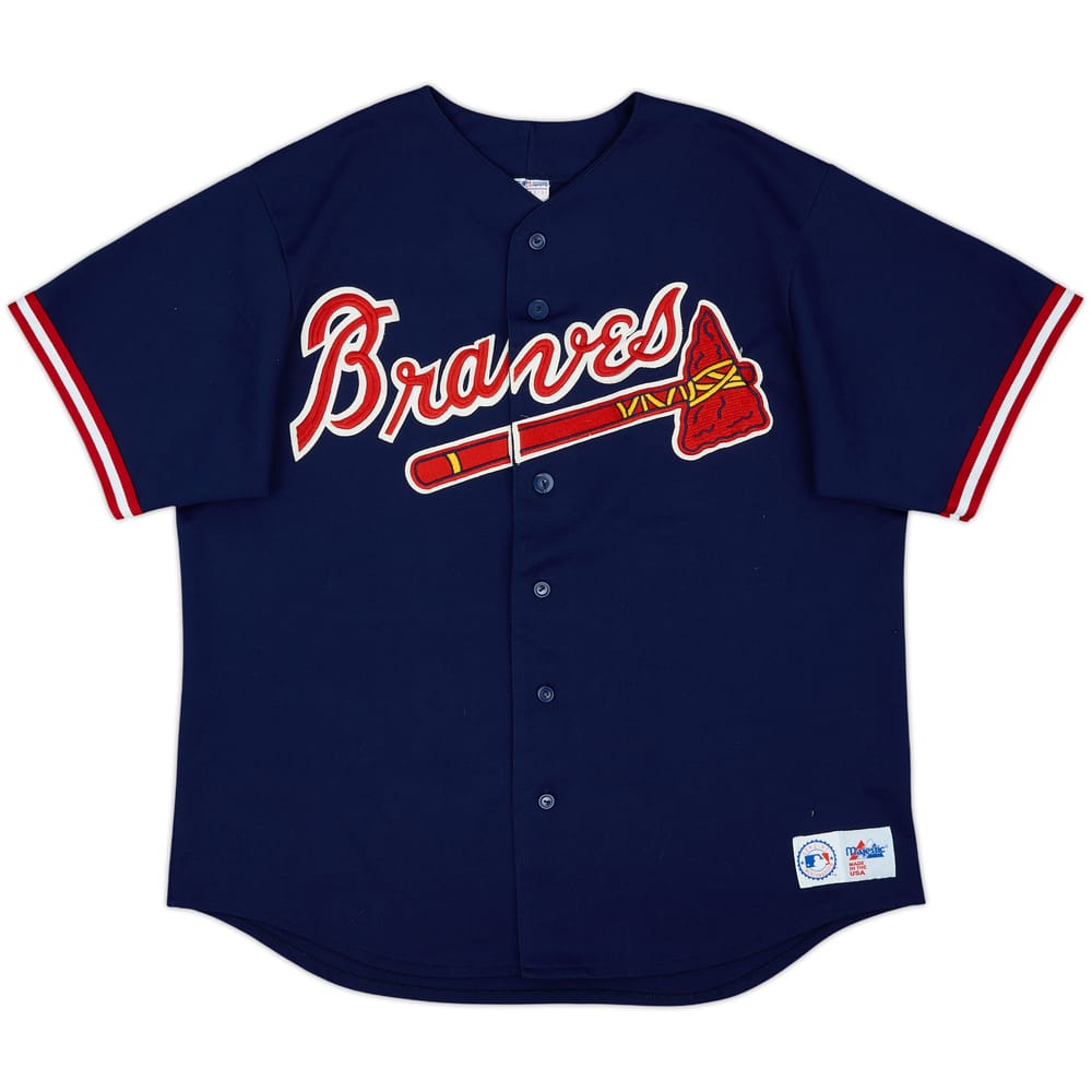 1990-96 Atlanta Braves Justice #23 Majestic Jersey - 9/10 - (XL)