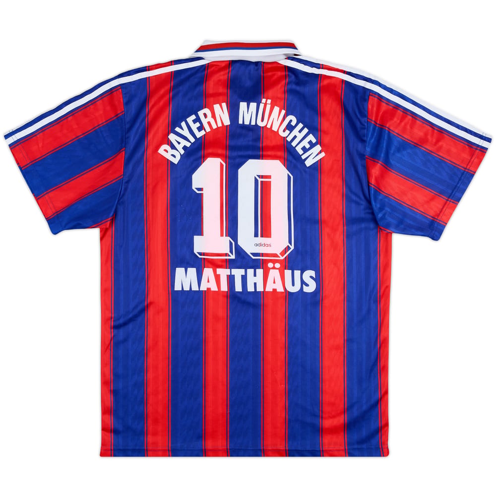 1995-97 Bayern Munich Home Shirt Matthaus #10 - 8/10 - (M)