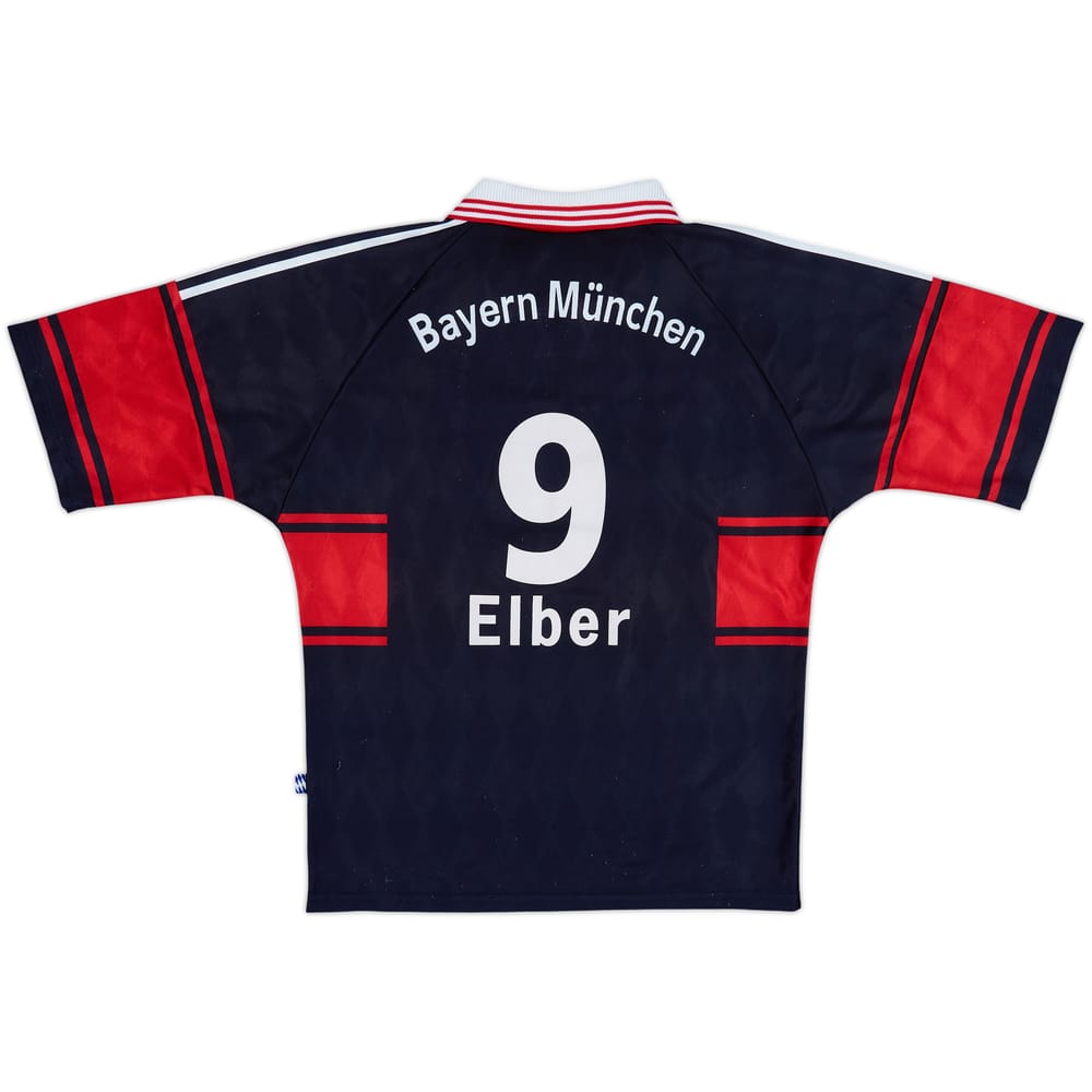 1997-99 Bayern Munich Signed Home Shirt Elber #9 - 5/10 - (M)