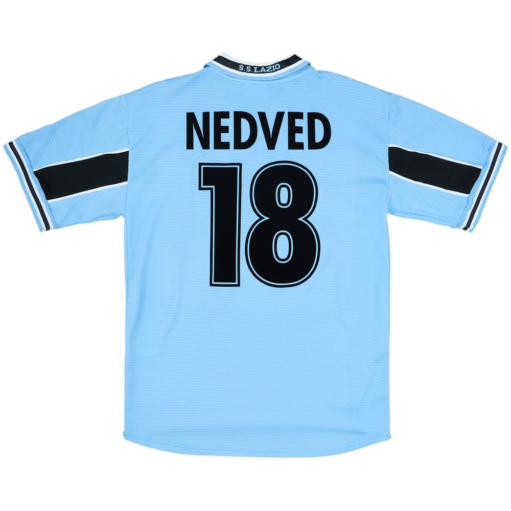 1998-00 Lazio Home Shirt Nedved #18 - 9/10 - (L)