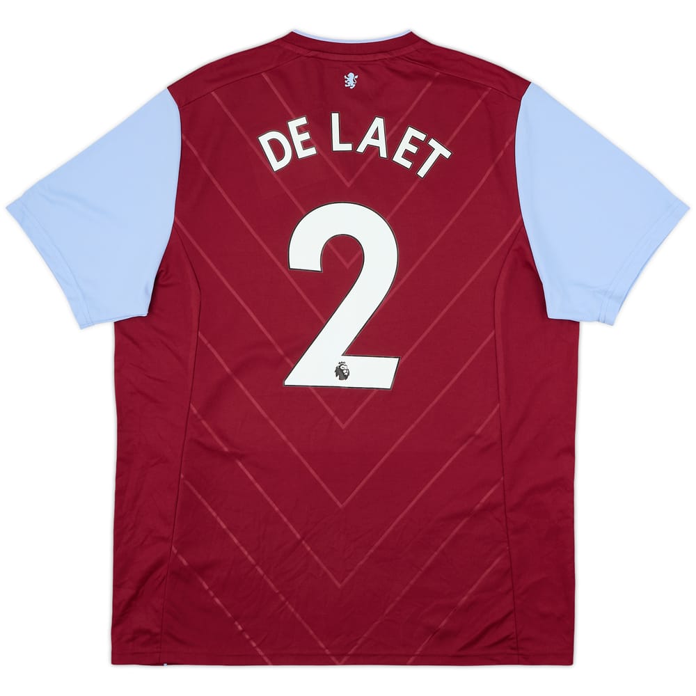 2022-23 Aston Villa Home Shirt De Laet #2 - 6/10 - (XL)
