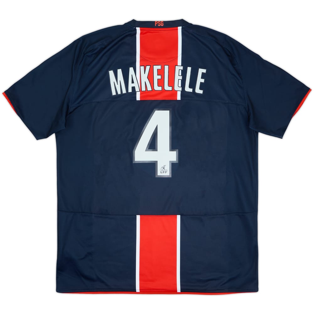 2008-09 Paris Saint-Germain Home Shirt Makelele #4 - 7/10 - (XL)