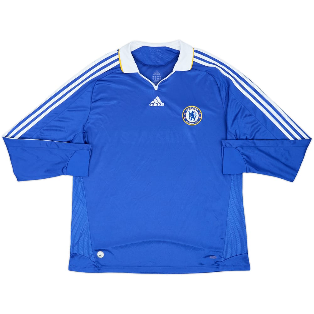 2008-09 Chelsea Home L/S Shirt - 4/10 - (XL)