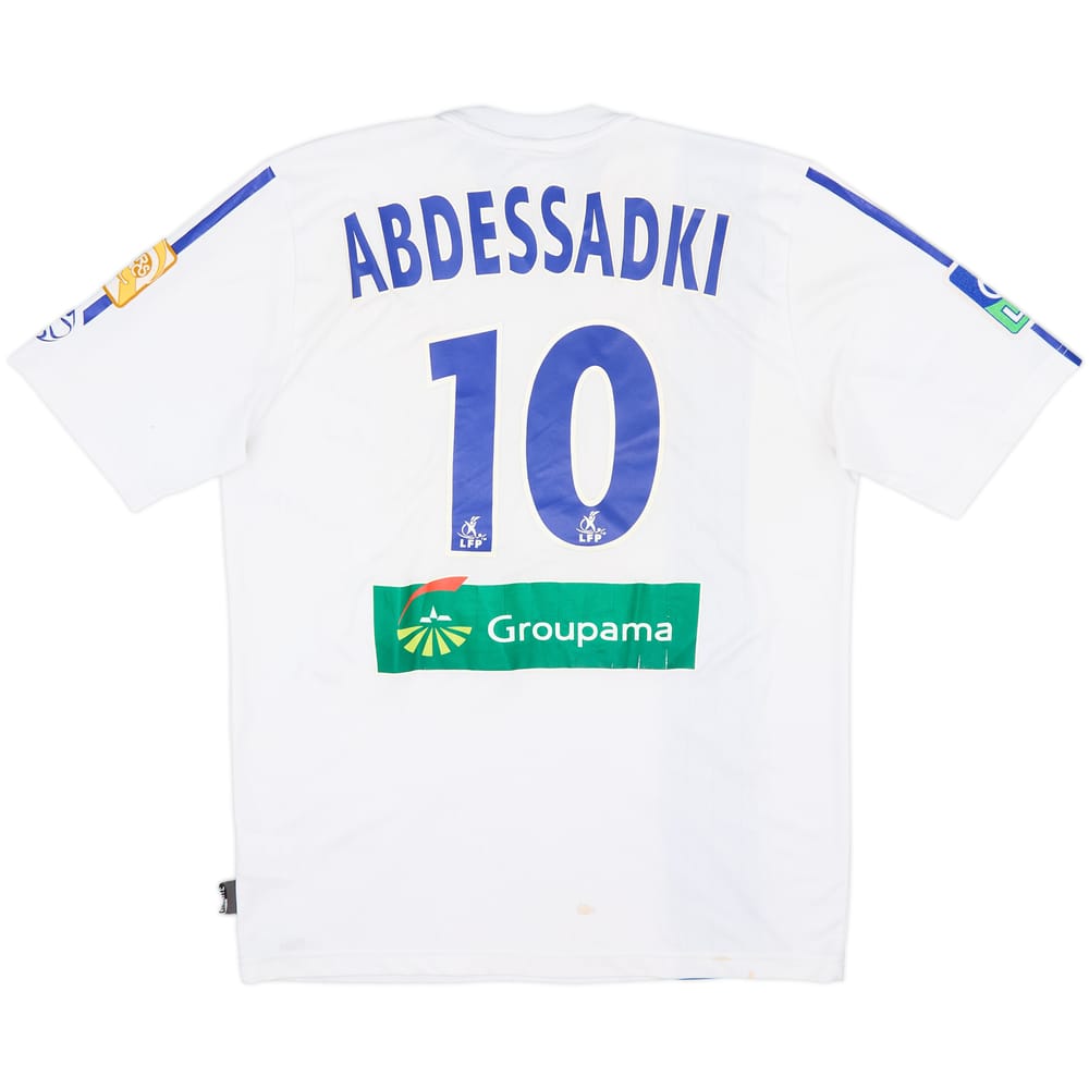 2006-07 Strasbourg Signed Match Issue Home Shirt Abdessadki #10