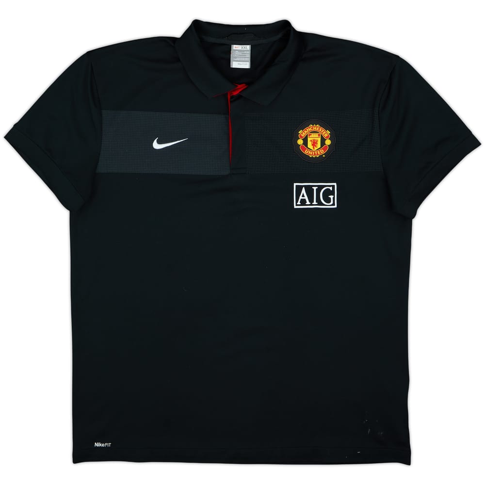 2009-10 Manchester United Nike Polo Shirt - 8/10 - (XXL)