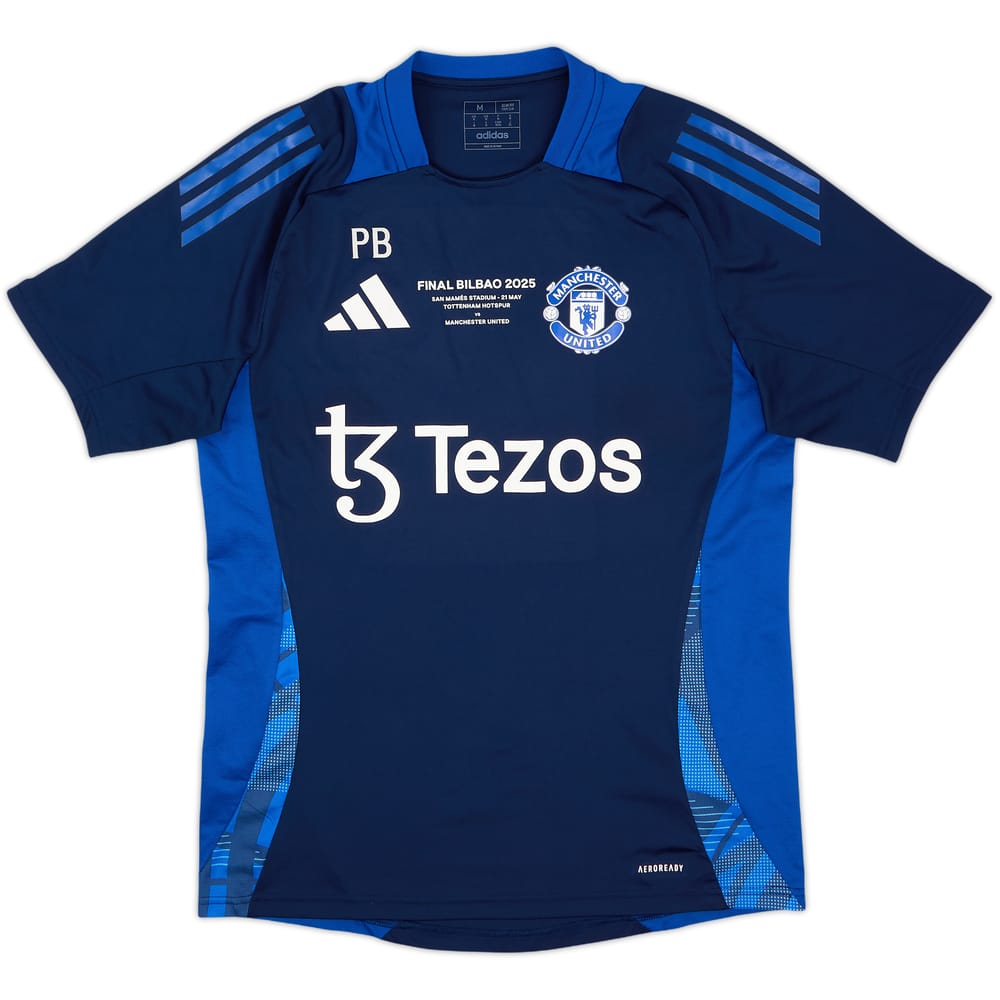 2024-25 Manchester United Staff Issue adidas Training Shirt PB - 10/10 - (M)