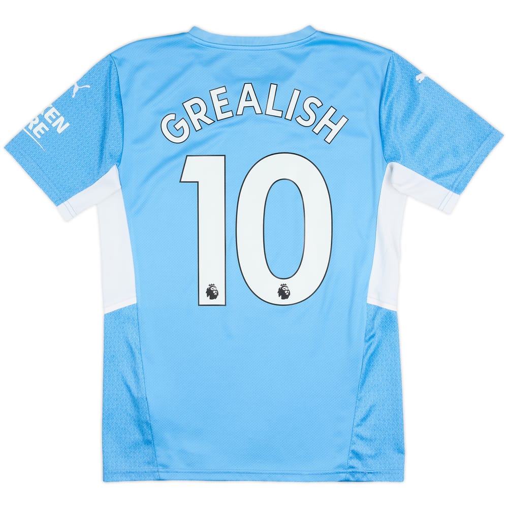 2021-22 Manchester City Home Shirt Grealish #10 - 8/10 - (S)