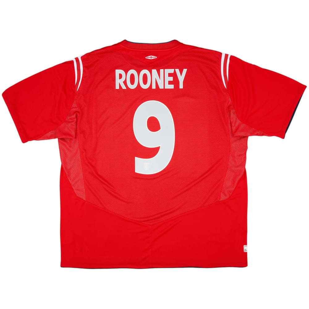 2004-06 England Away Shirt Rooney #9 - 8/10 - (3XL)