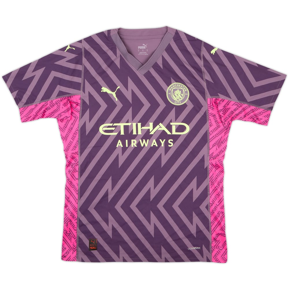 2023-24 Manchester City Youth Match Issue GK S/S Shirt #63