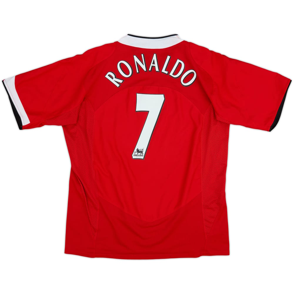 2004-06 Manchester United Home Shirt Ronaldo #7 - 8/10 - (XL)