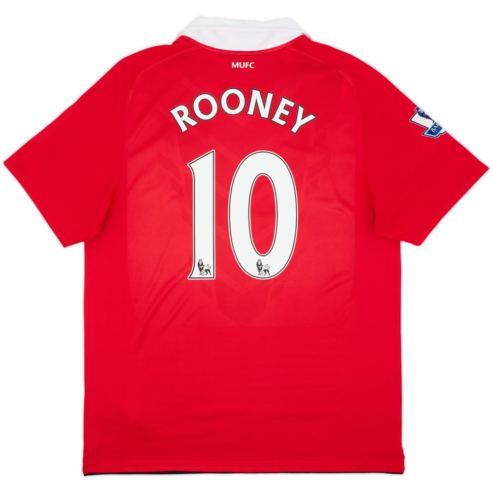 2010-11 Manchester United Home Shirt Rooney #10 - 8/10 - (L)