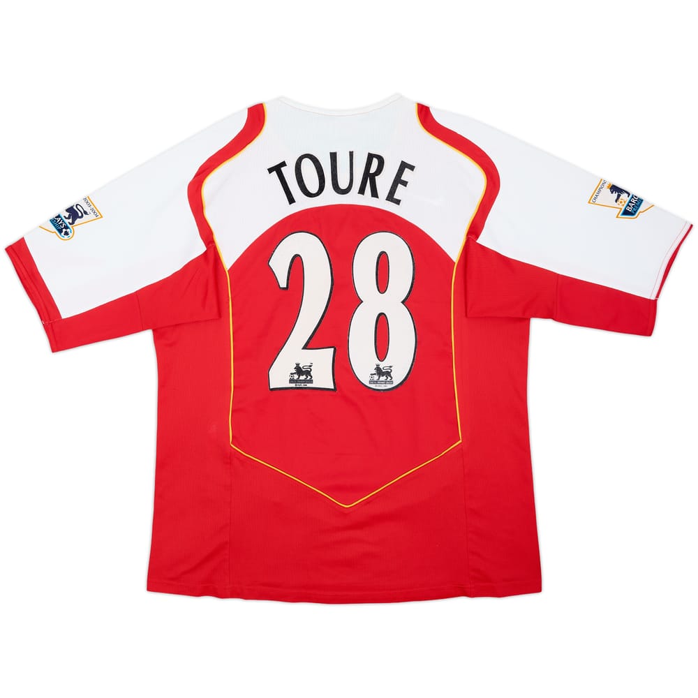 2004-05 Arsenal Home Shirt Toure #28 - 8/10 - (XL)